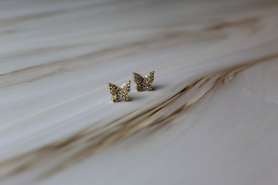 Loreal Butterfly Stud Earrings