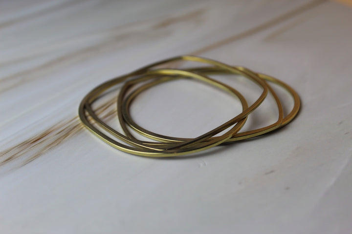 Augustine Brass Bangle Set