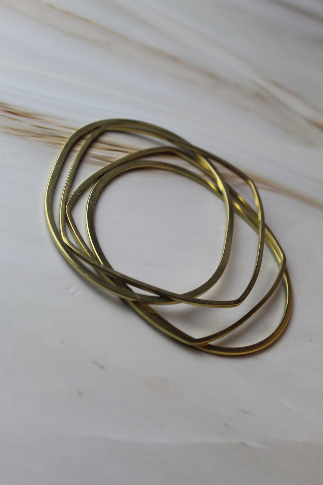 Augustine Brass Bangle Set